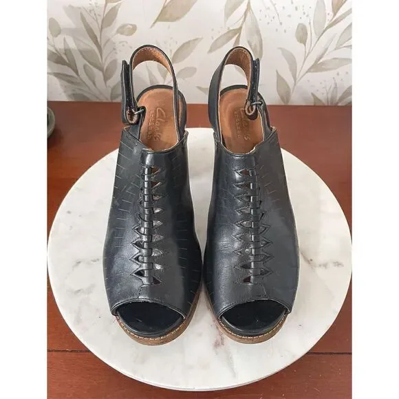 Clarks Slingback Block Heels - Picture 2 of 6